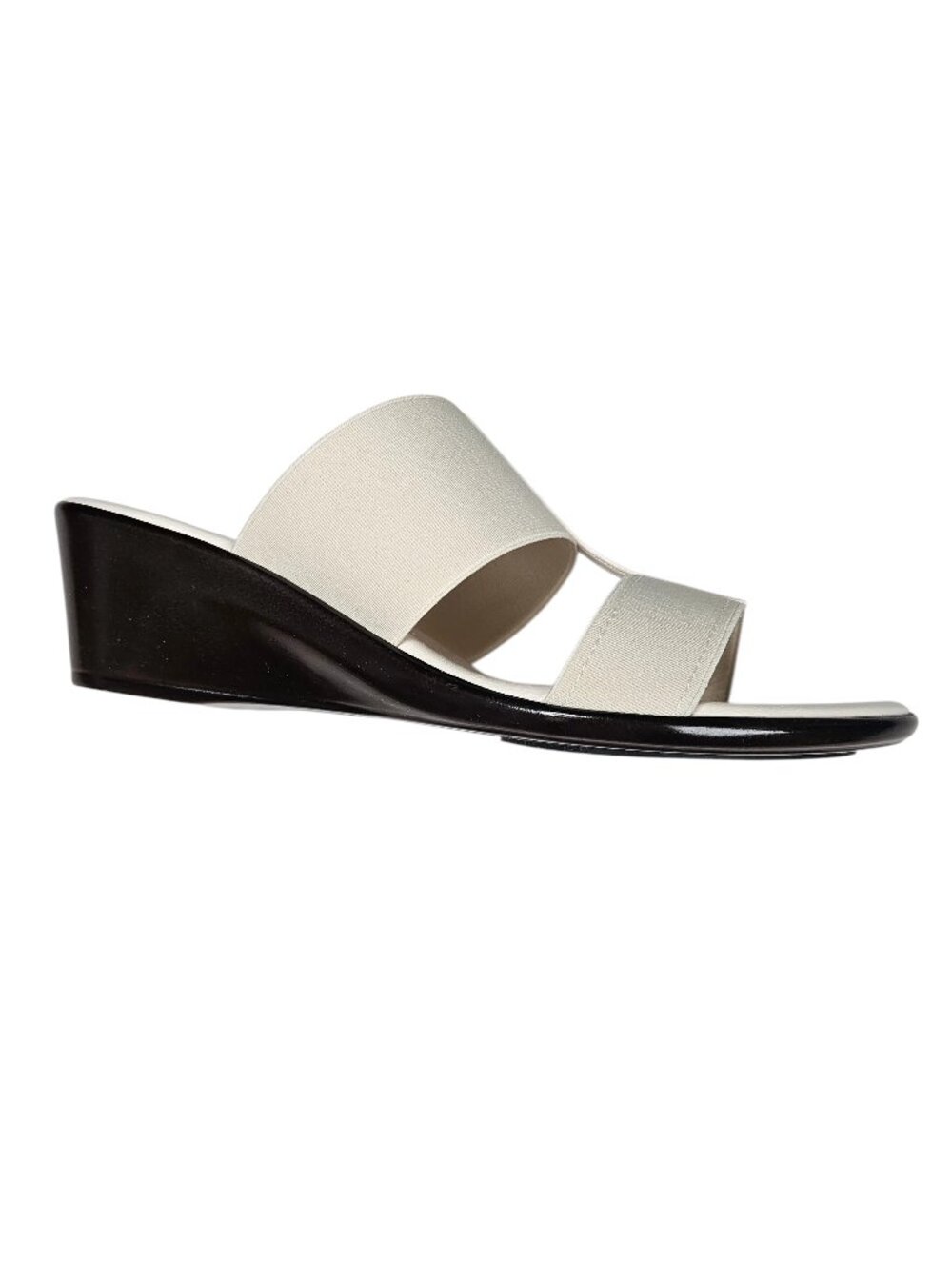 Italian Shoemakers Sadey Stretch Elastic Wedges, Made in Italy, Size 7, Natural - Picture 3 of 13